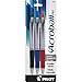 PILOT Acroball Pro Advanced Ink Refillable & Retractable Ball Point Pens, Medium Point, Assorted Color Inks, 3-Pack (31922)