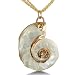Mother of Pearl Snail Shell Pendant with Y/G Overlay