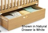 Foundations Serenity EZ Store Crib Drawer Kit for Compact Size Cribs - White 97-SS-W1