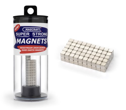 Magcraft NSN0570 1/8-Inch Rare Earth Cube Magnets, 100-Count