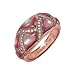 Kabana - Pink Mother of Pearl and Diamond Ring in title=
