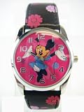 Disney Minnie Mouse Watch - Girls Watch w/ Leather Band watch