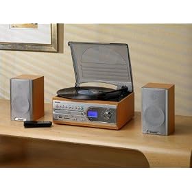 TRANSFER VINYL TO USB CONVERT 4-IN-1 MUSIC CENTRE LIGHT - SMC99R