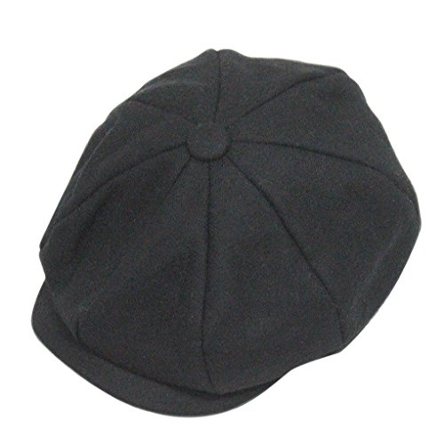 Unisex Winter Warm Baker Boy Newsboy Flat Cap Cheviot Tweed Beret Ivy Cabbie Cap Hat