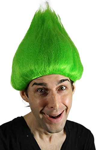 My Costume Wigs Green Troll Wig (Green) One Size fits all