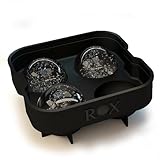 Rox Ice Ball Maker - 4 x 4.5 cm 4 Sphere Mold Ice Cube Tray. Ice Press Alternative (single pack)
