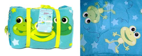 Buy Frog Slumber Set - Sleeping Bag & Jumbo Pillow by Big City Closeouts