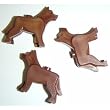 Lego Building Accessories Brown Dog Wolf Figure, Bulk Pack - 10 Pieces