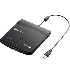 Logitec �Ǎ��ݐ�p�|�[�^�u��DVD�h���C�u �u���b�N LDV-P8U2LBK