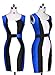 Zeagoo® Women's Summer Patchwork Party Bandage Club Bodycon Dress