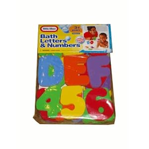 Little Tikes Bath Letter and Number - Sticks To Bathtub Wall