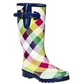 Women's Zulima Bias Plaid Rain Boots - Multicolor