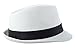 Jazz Fedora Hat with Black Band (Brim: 22.5 Inches Approx) - COLORS MAY VARY