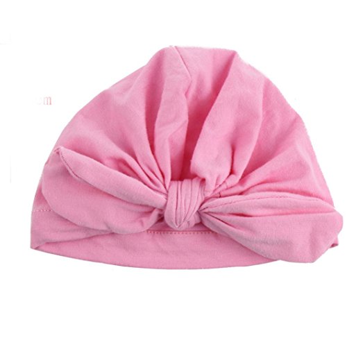 Baby Hats,Elevin(TM) Newborn Baby Girl Cute Lovely Soft Cute Hat Hospital Bohemia Hat (Pink 1)