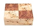 Burl Prestige Jewellery Display Box Case Mirror New