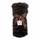 Max Daniel Baby Rosebuds & Satin Baby Throw - All Colors MXD_RSBABY Colors: Chocolate