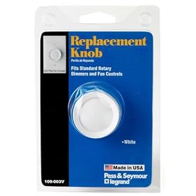 White Replacement Dimmer Knob by Cooper Wiring Devices