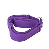 Tinksky Portable Long Yoga Pilates Exercise Stretching Belt Fitness Training Strap Belt (Purple)