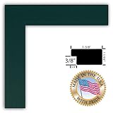 IMAGE OF 6x30 / 6 x 30 Green Stain on Beech Picture Frame - NEW .. 1.375'' wide