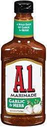 A.1. Steak House Marinade, Garlic & Herb, 16-Ounce Bottles (Pack of 6)