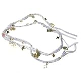 Disney Couture Jewelry - White Leather Bracelet w  Various Charms (Gold)