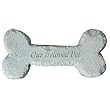 Cast Stone Dog Bone Pet Memorial