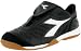 Diadora Men's Maracana ID Indoor Soccer Shoe,Black/White,11 M