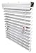 US Window And Floor SFW0203500720 2 Inch Faux Wood Blind White 35 x 72 inches, 35