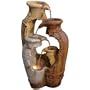 39" Tall Distressed Pots Floor Fountain