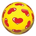 D - Heart Ball Yellow 4 inches