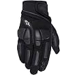 Alpinestars Raven Men's Leather Sports Bike Motorcycle Gloves w/ Free B&F Heart Sticker Bundle - Black