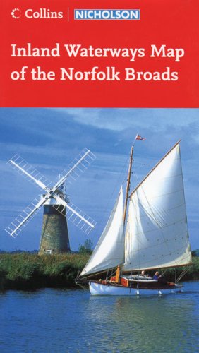 Collins/Nicholson Inland Waterways Map of the Norfolk Broads (Waterways Guide)
