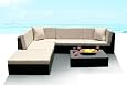6 Piece Outdoor Wicker Sofa Sectional Set Patio Furniture