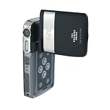 Sharper Image 720P HD345 High Definition Video resolution with 5.0 Megapixel CMOS, Interpolation to 12 Megapixels, MPEG-4 Video, 2.4-Inch LCD, 8X Digital Zoom, Music Player, Voice Recorder, Remote Control Included (Black)