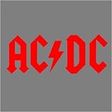 AC DC (RED) DECAL STICKER WINDOW CAR TRUCK FORD CHEVY JEEP 
