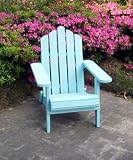 Adirondack Folding Chairs Wooden Robins Egg Blue Patio