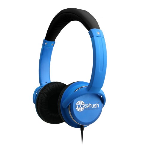 Original NoiseHush NX26 Premium Blue and Black Tangle-Free Over the Head Handsfree 3.5mm Stereo Sound Headphones Headset with Mic for Palm Pixi/ Pixi Plus/ Pre/ Pre 2/ Pre Plus/ Pantech Breakout/ Burst/ Pocket/ Swift/ Crossover Crux Hotshot Ocean 2/ Sharp FX/ FX Plus/ Kin One/ Kin Two/ Sharp Sidekick 2008/ LX/ LX 2009/ Sony Ericsson Vivaz/ Xperia arc/ Xperia Play/ 4G/ Alcatel One Touch Sparq/ Venture/ Nokia Lumia 710/ Lumia 900 - Includes a MicroUSB Car Charger