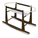 Rocking Moses Basket Stand Espresso Chocolate