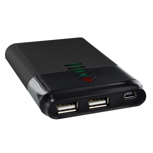 Powerhouse 4000mAh External Dual USB Battery Pack Charger with Cables for Casio GzOne Commando