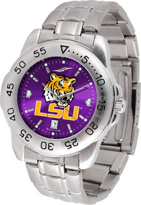 LSU Sport Anonized Men's Steel Band Watch