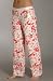 Juicy Couture Rose Print Flannel PJ Pant (9JMUS364)
