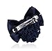 Bowknot Decor Barrette Bun Cover Net Snood Hair Clip For Women,Blue