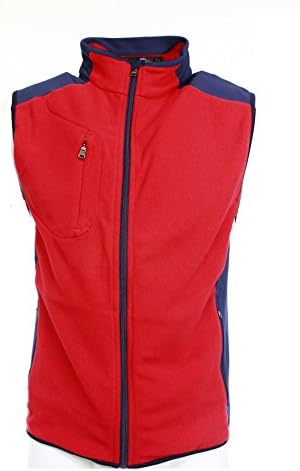RLX Ralph Lauren Golf Men's Microfleece Full-Zip Vest (Large, Injection Red)