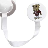 Mississippi State Bulldogs White Pacifier Clip