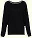 Uget Women's Sweater Batwing Long Sleeve Crewneck Tunic Knit Shirt Tops