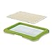 Richell Paw Trax Mesh Training Tray, Green | Richell Paw Trax Mesh Training Tray: Puppy Potty Pad Holder for Indoor Use, Anti-Chewing and Tearing, Ideal for Potty Training Puppies