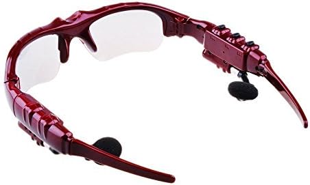 Altavors Wireless Music Sunglasses for Oldshark with Stereo Handsfree Bluetooth 4.1 Headset Headphone for Iphone, Samsung Galaxy, Lg and All Smart Phones(red)