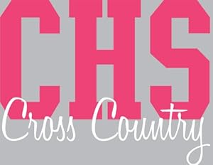 Cross Country School Initials Wall Decal Customizable