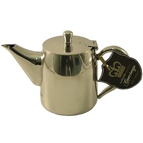 35 oz Round Teapot in Stainless Steel