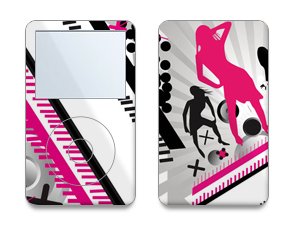Dance Design Decal Protective Skin Sticker for Apple iPod video 5th Gen 30GB/ 60GB/ 80GB